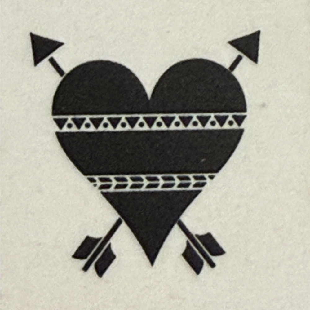 Heart with Arrows Stencil 12x12 - 1 Sheet DIY Dreamcatcher Wall Art Craft